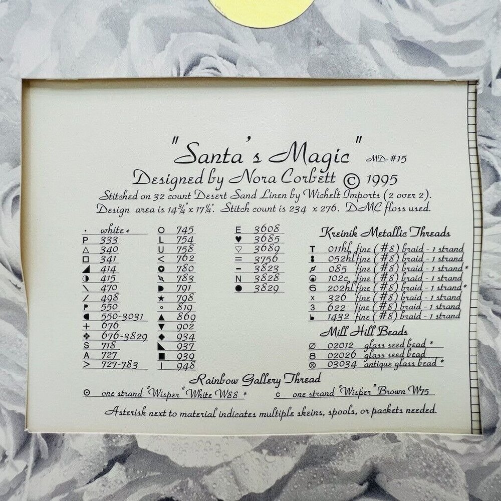 Mirabilia Designs Santas Magic #MD-15 By Nora Corbett 1995 NOS Sealed OOP - Picture 3 of 3